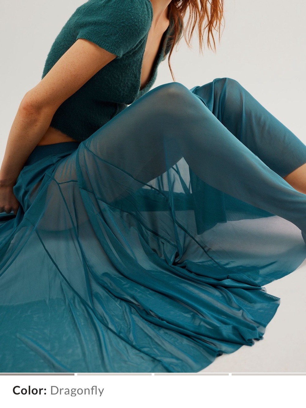Free People Dragonfly Sheer Maxi Skirt. Stunning NWT Sz XL